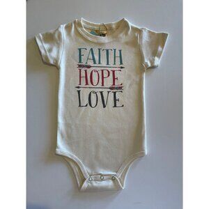Organic Faith Hope Love Bodysuit